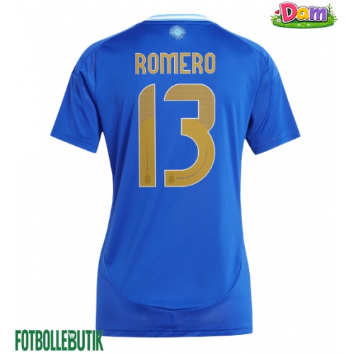 Argentina Cristian Romero #13 Bortatröja Kvinnor Copa America 2024 Kortärmad